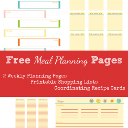 Free Meal Planning Pages