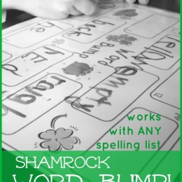 FREE Shamrock Sight Word Game: Word Bump