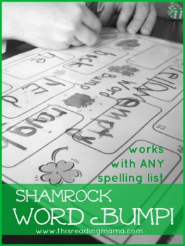 FREE Shamrock Sight Word Game: Word Bump