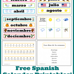 Free Spanish Calendar Printables