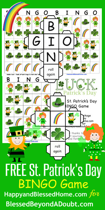 Free St. Patrick's Day Bingo