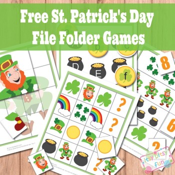 Free File Folder Games: St. Patrick's Day! 