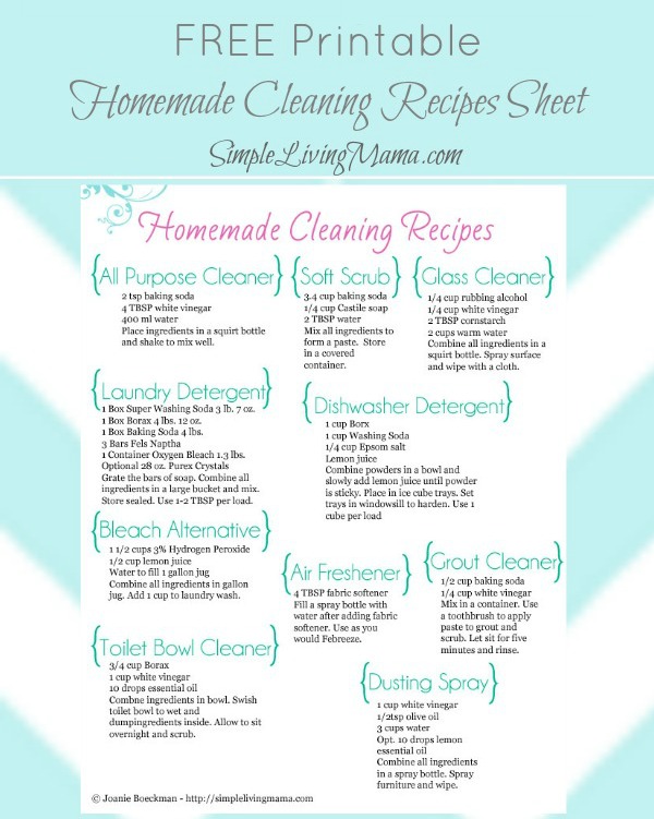 Homemade cleaners