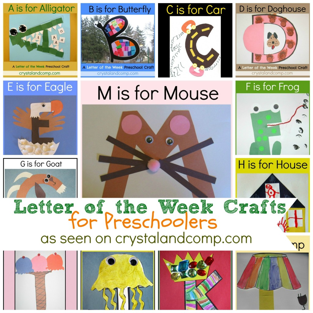 Free Letter of the Week Crafts for Preschoolers