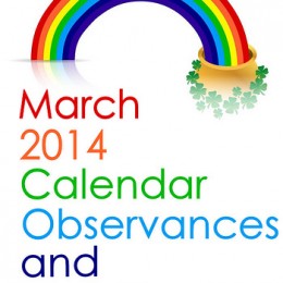 March 2014 Calendar Observances