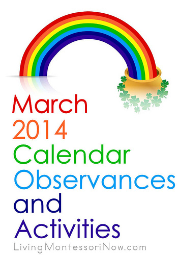 March 2014 Calendar Observances