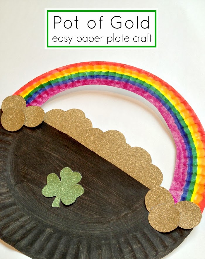 Pot of Gold Paper Plate Craft