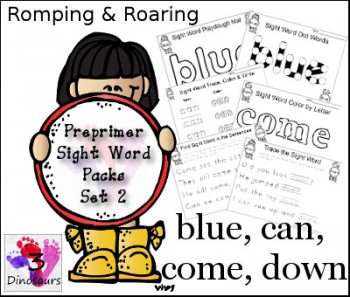 PrePrimer Sight Word Packet