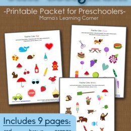 Preschool Color Recognition Packet