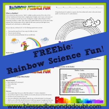 FREE Rainbow Science Fun