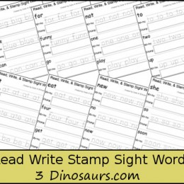 Read Write Stamp Word Printables