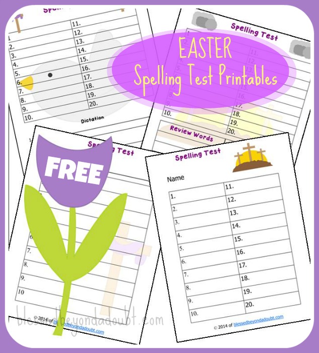 Resurrection Day Spelling Tests