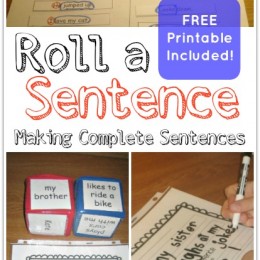Roll a Sentence Game