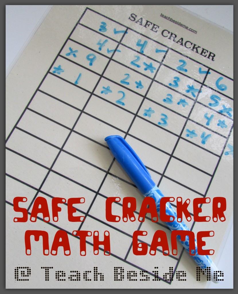 Safe Cracker Math Game