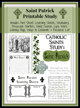 FREE Saint Patrick Printable Unit Study