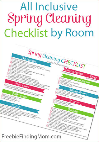 Spring Cleaning Checklist by Room