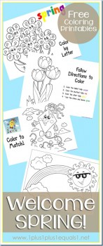 Spring Coloring Printables