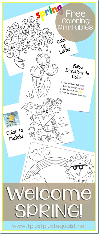 Spring Coloring Printables