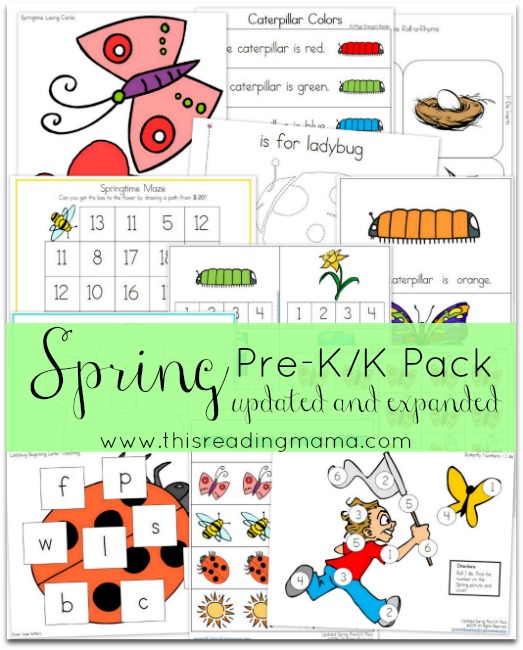 Spring PreK and K Pack