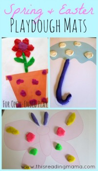 Spring and Easter Playdough mats