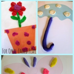 Spring and Easter Playdough mats