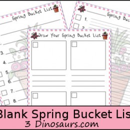 Spring Bucket Lists