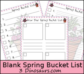 Free Free Spring Bucket List Printables