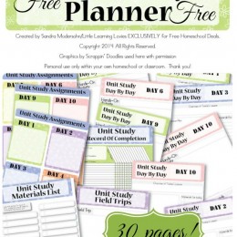 Unit Study Planner