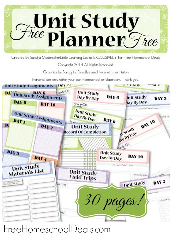 Unit Study Planner