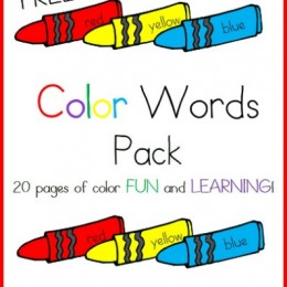 Free Download: Color Words Printable Worksheets Pack – 20 Pages!