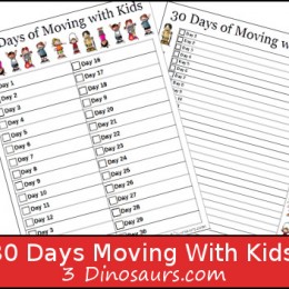 30 Days of Moving Printables