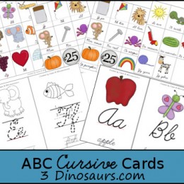 ABC Cursive Cards