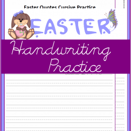 Easter Handwriting Practice
