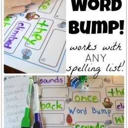 Easter Word Bump Printables