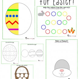 Free Easter Playdough mats