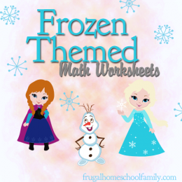 Frozen Themed Math Worksheets