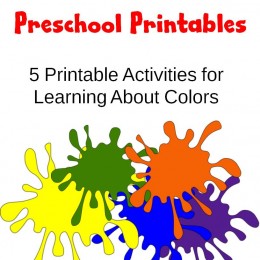Preschool Printables learning colors