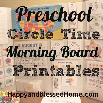 Preschool and Circle Time Printables