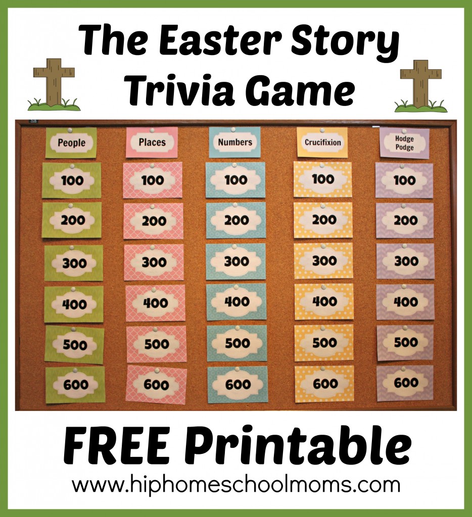 Free Printable Easter Story Trivia Game