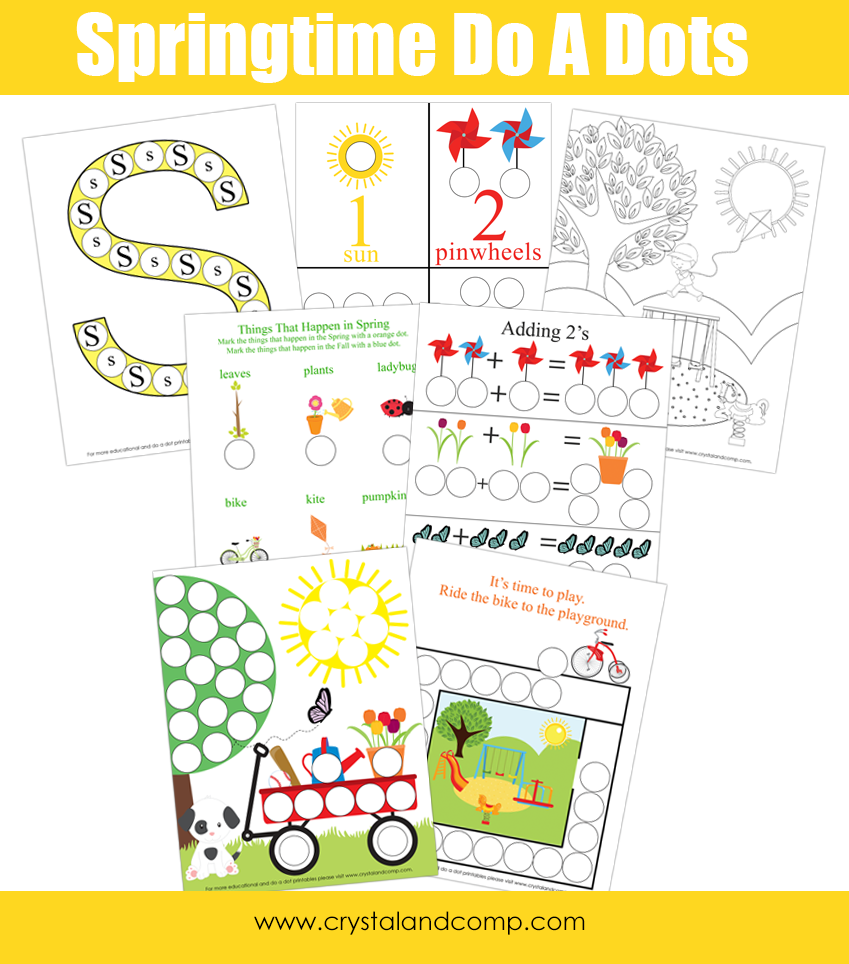 Springtime Do a Dot Printables