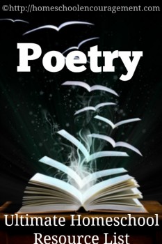 Ultimate Homeschool List for Poetry