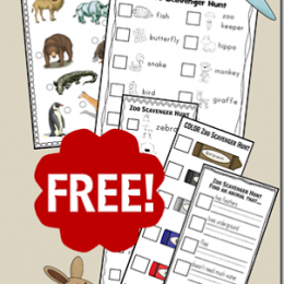 Zoo Scavenger Hunt Printables