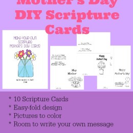 Free DIY Mother's Day Scripture Cards