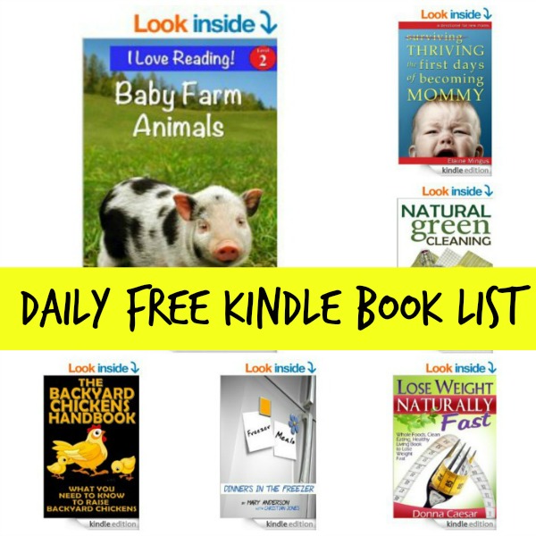 daily free kindle book list