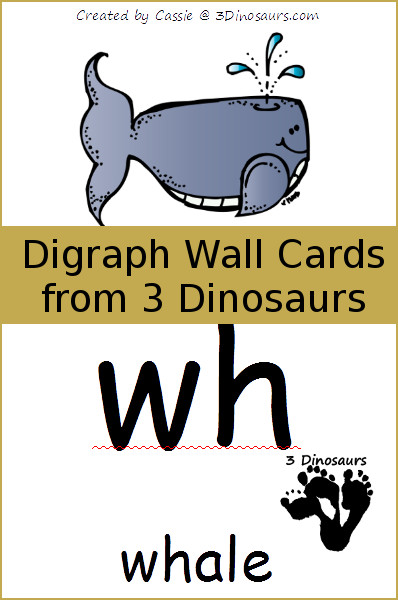 Free Digraph Wall Printable Cards