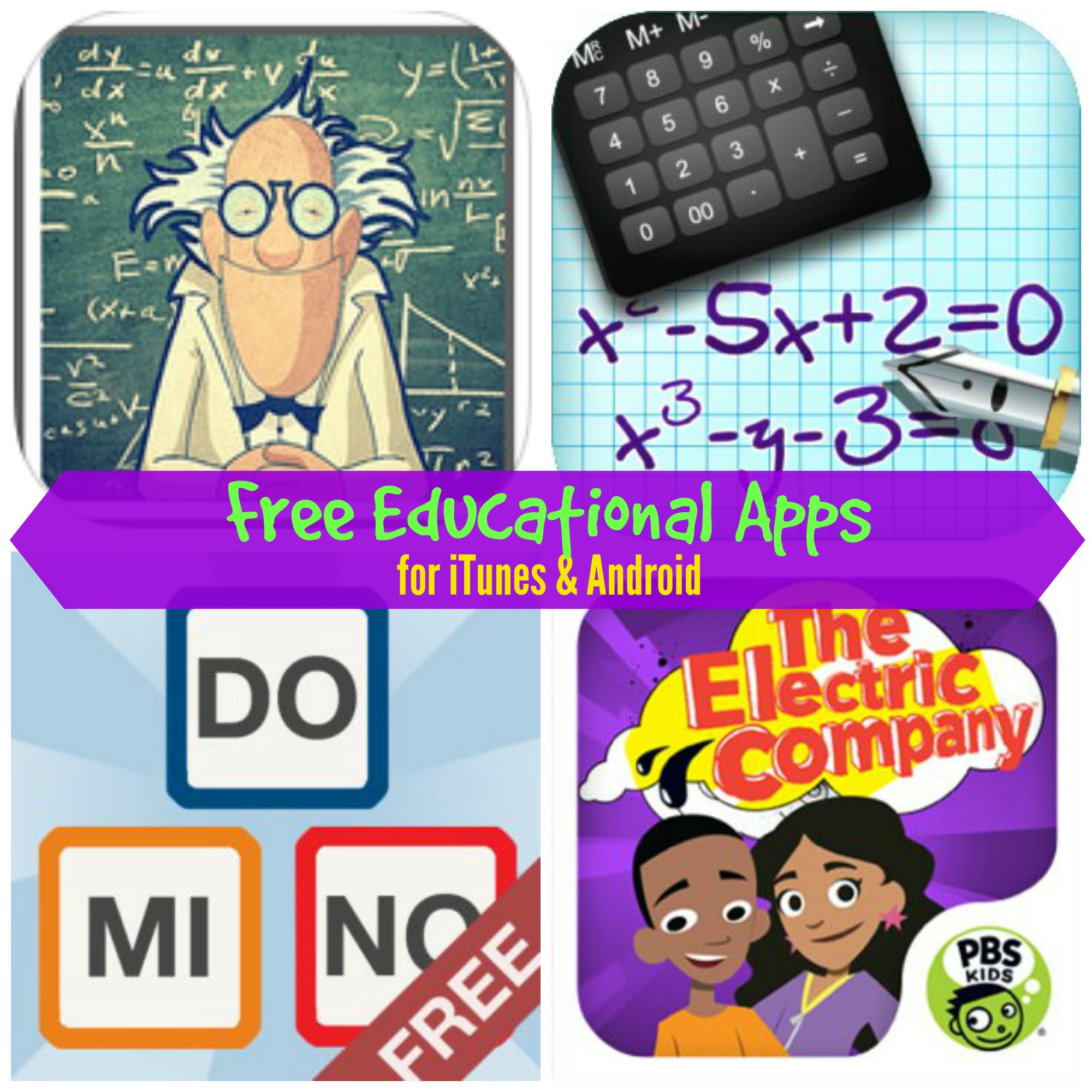 Free Educational Apps for iTunes & Kindle