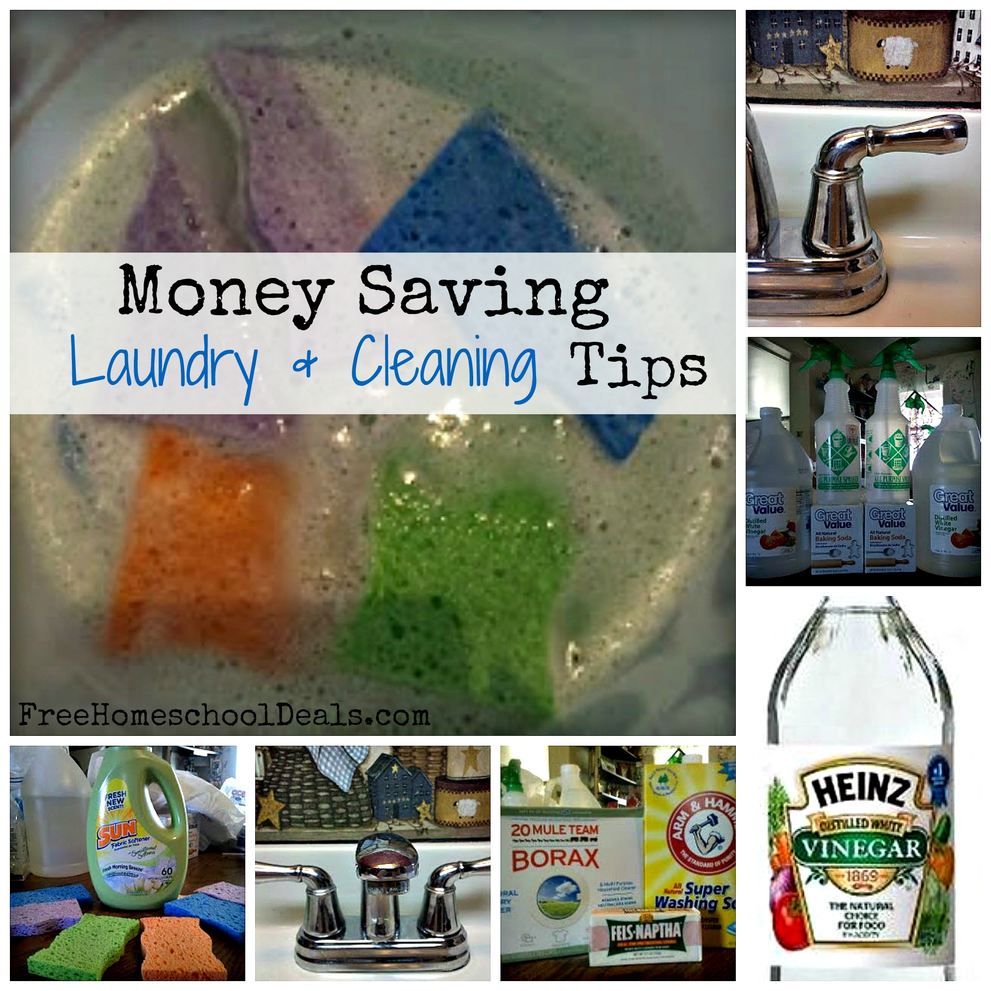 money saving laundry and cleaning tips