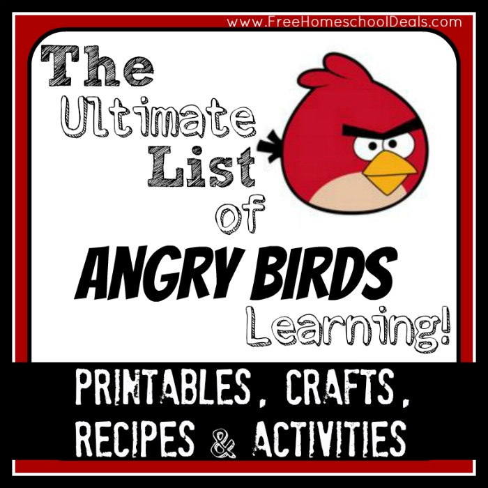 The Ultimate List of Angry Birds Learning