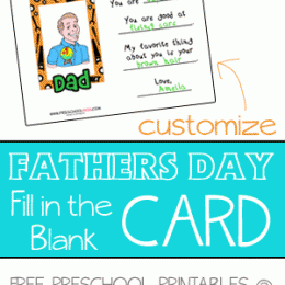 FREE Printable Father's Day Card and Craft