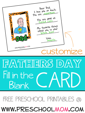 FREE Printable Father's Day Card and Craft